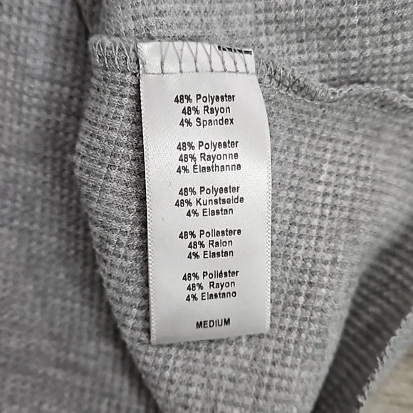 Urban Outfitters Project Social T grey waffle knit long sleeve top size … - Picture 9 of 9